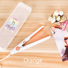 Load image into Gallery viewer, 2019 New Mini Hair Straightener Flat Iron Curling Hair Beard Straightener Comb Hair Crimper Curling Iron Hair Straightener Brush