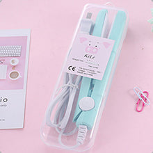 Load image into Gallery viewer, 2019 New Mini Hair Straightener Flat Iron Curling Hair Beard Straightener Comb Hair Crimper Curling Iron Hair Straightener Brush