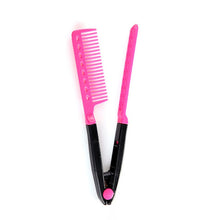 Load image into Gallery viewer, 2019 New Mini Hair Straightener Flat Iron Curling Hair Beard Straightener Comb Hair Crimper Curling Iron Hair Straightener Brush