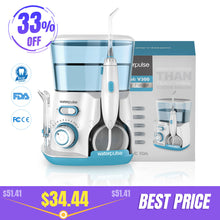 Load image into Gallery viewer, Waterpulse V300G Oral Irrigator 5pcs Tips Dental Water Flosser Water Floss 800ml Oral Hygiene Dental Flosser Water Flossing V300